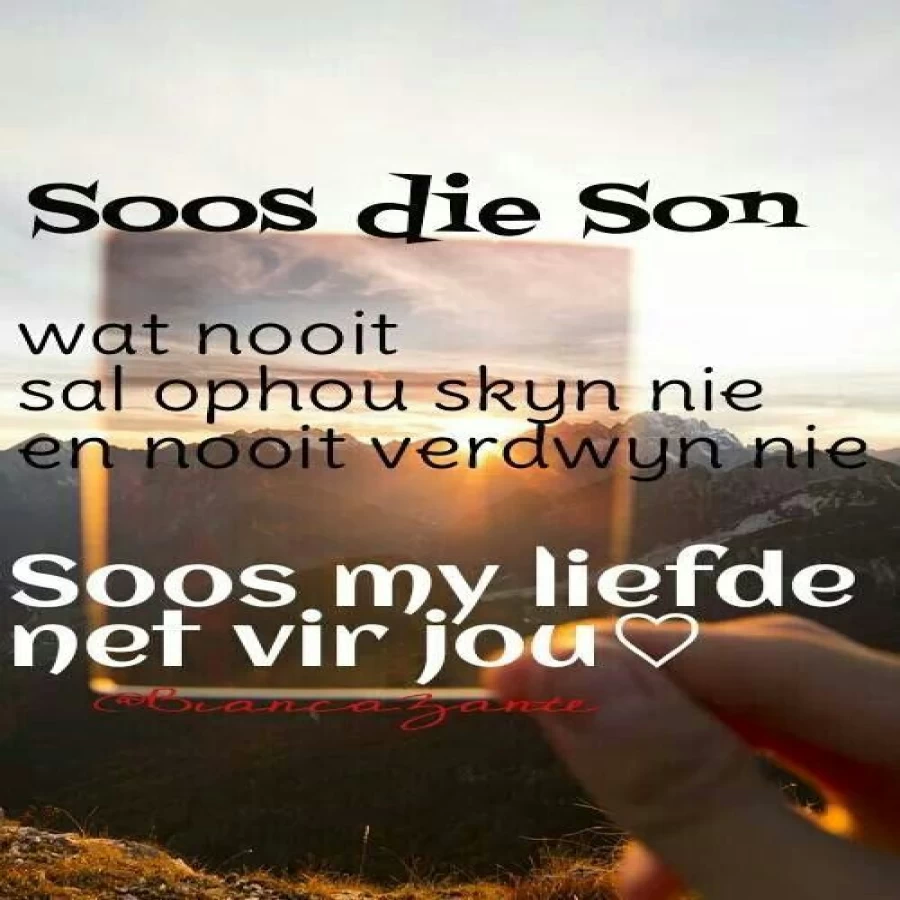 Soos die son by Hannelie van der Westhuizen